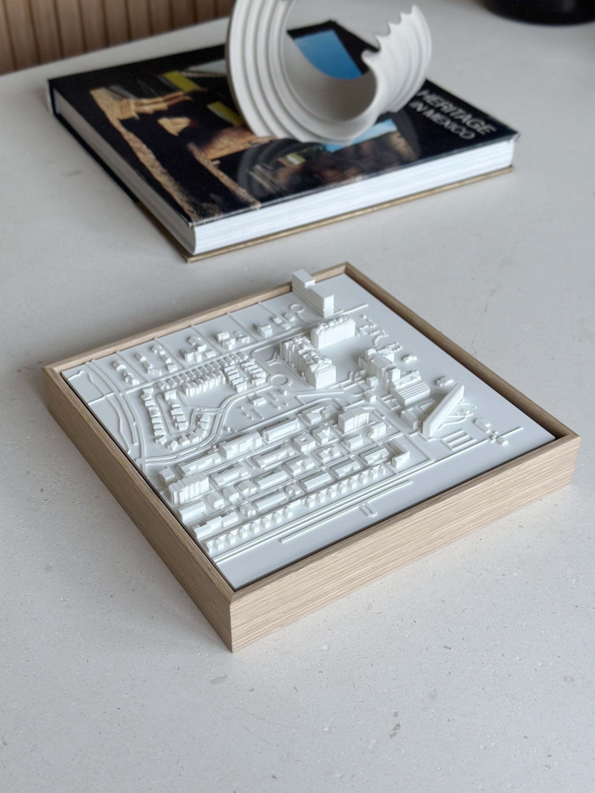Miami Compact mapa 3D en relieve