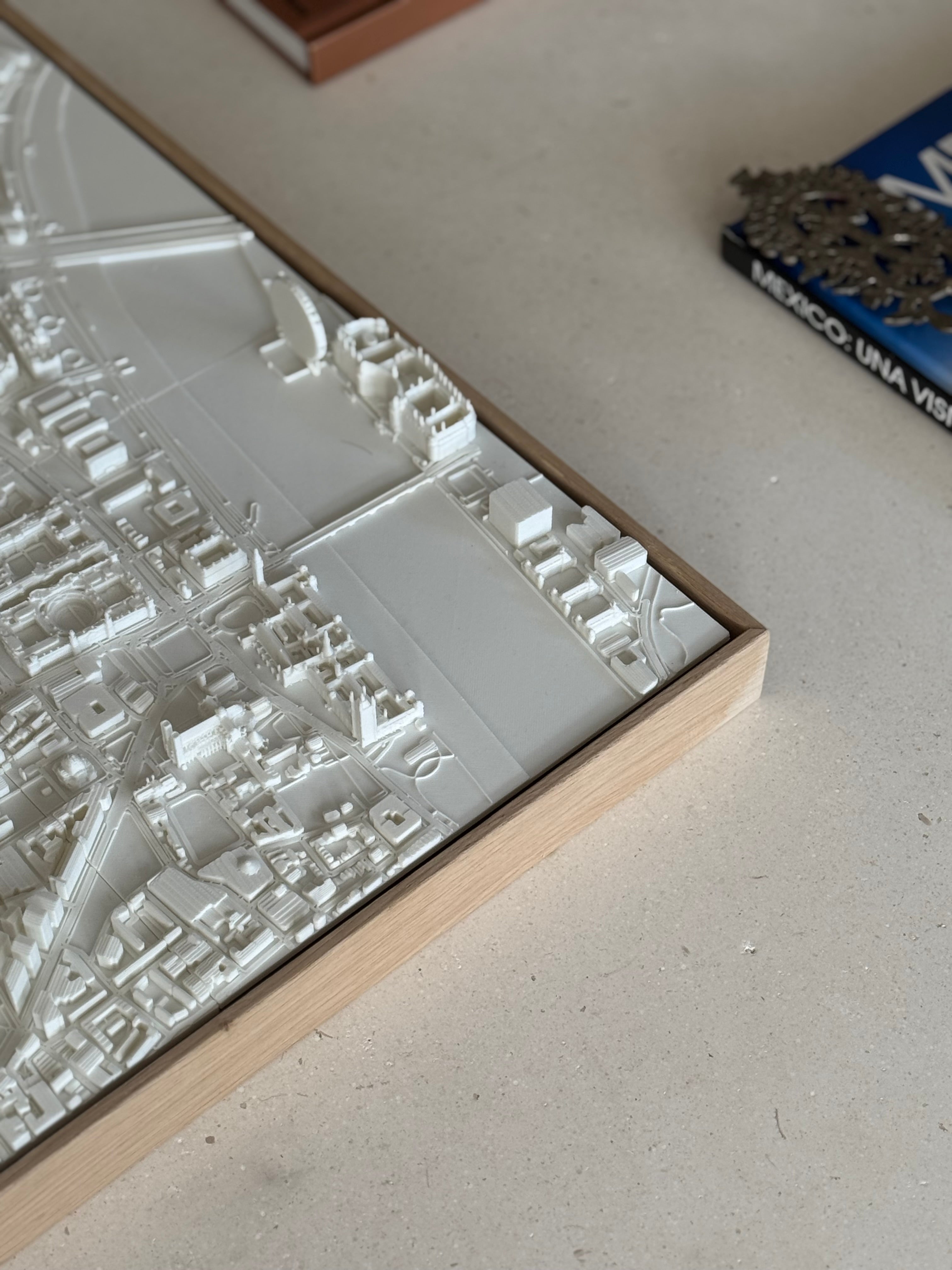 Londres Moderate mapa 3D en relieve