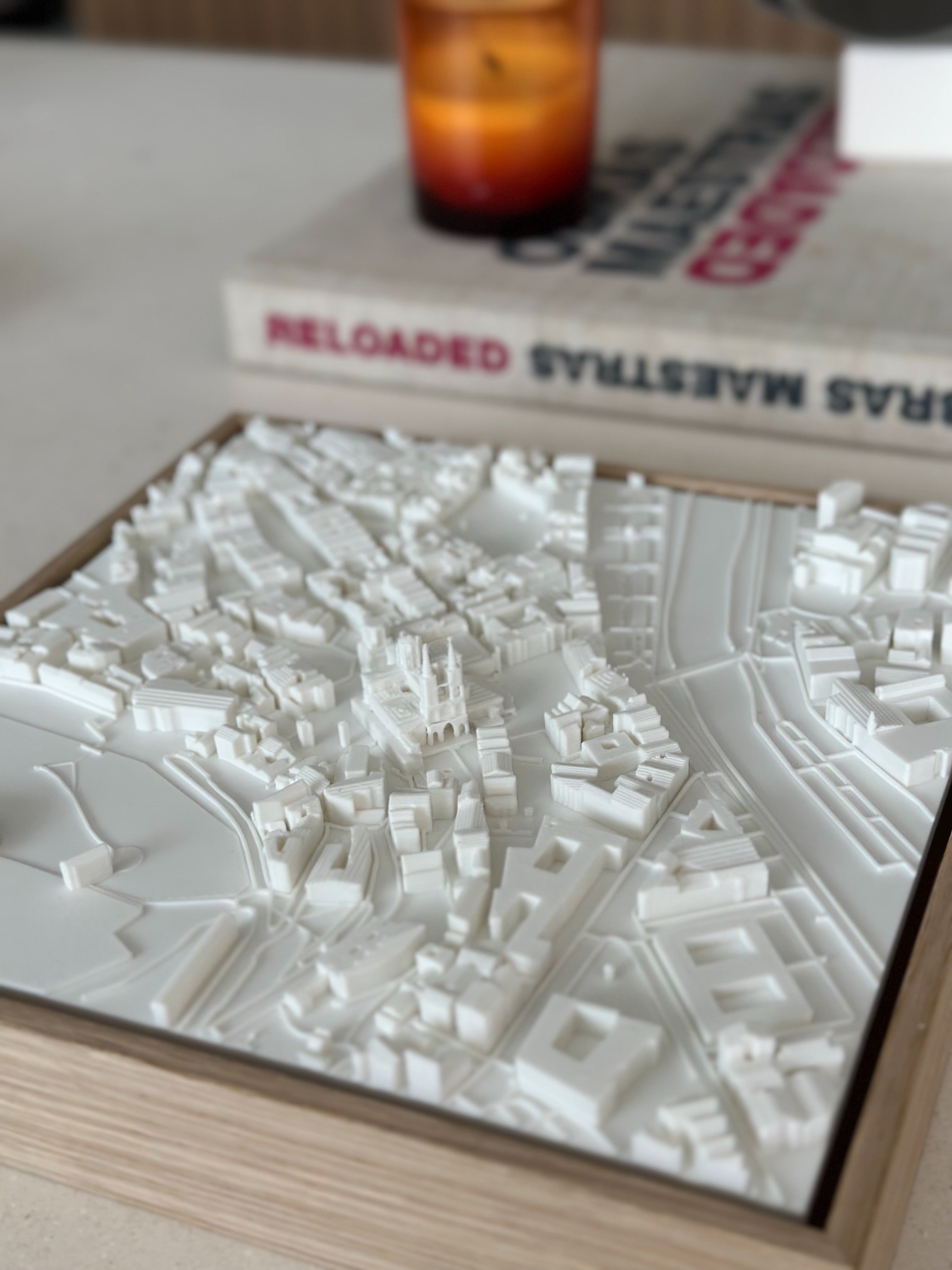 Burgos Compact mapa 3D en relieve