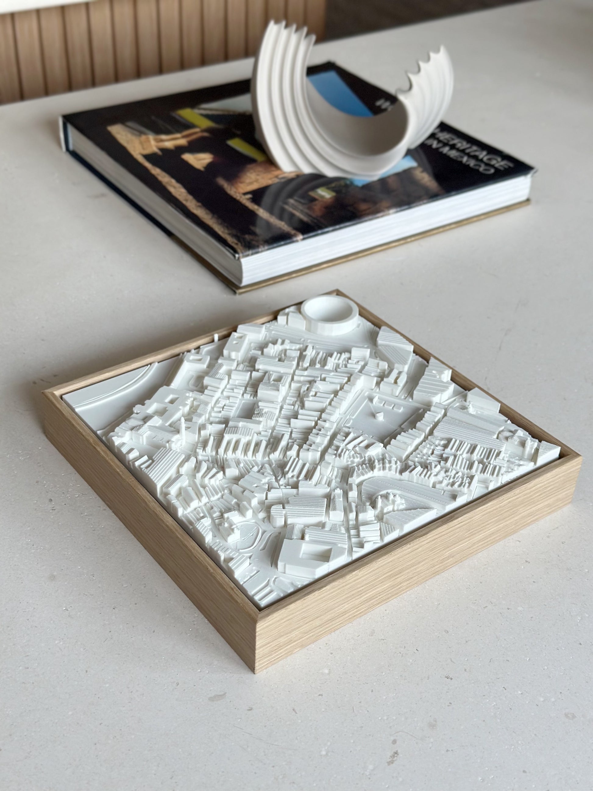 Pamplona Compact mapa 3D en relieve