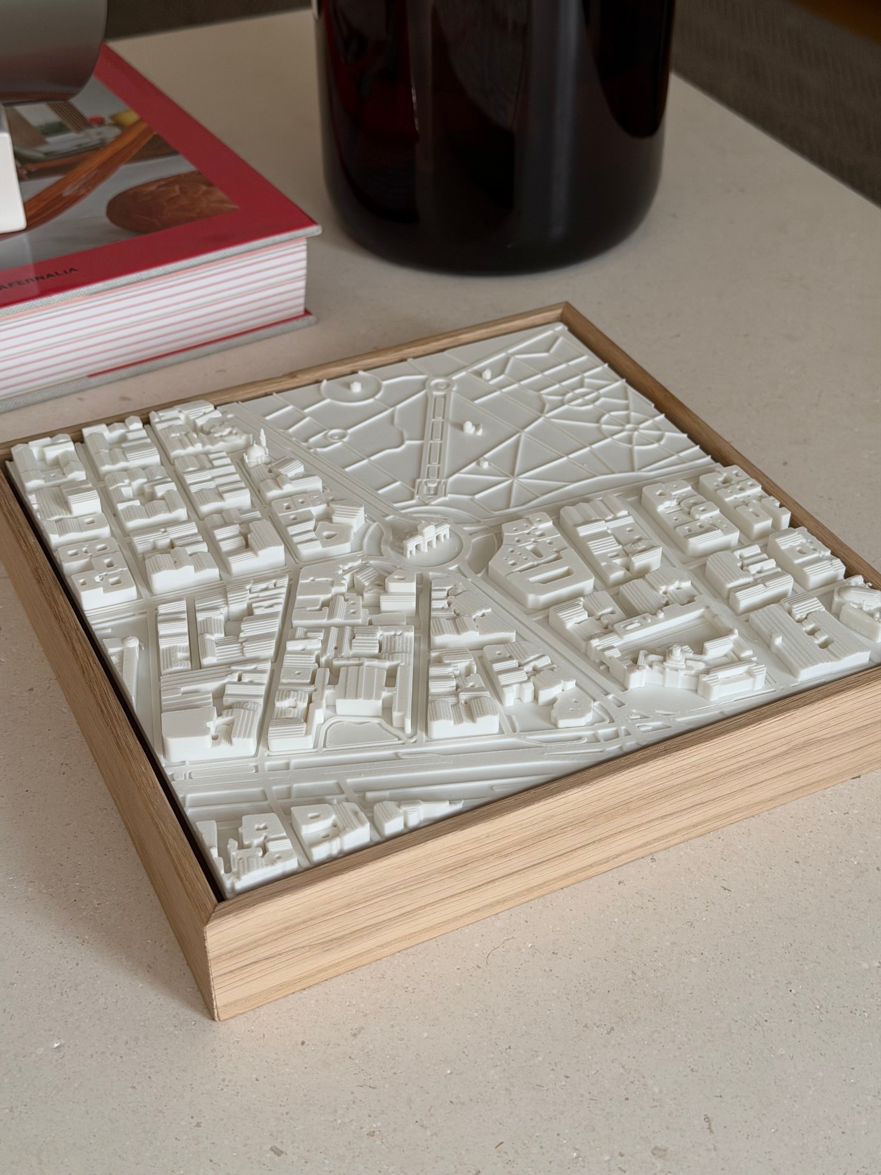 Madrid · Puerta de Alcalá Compact mapa 3D en relieve