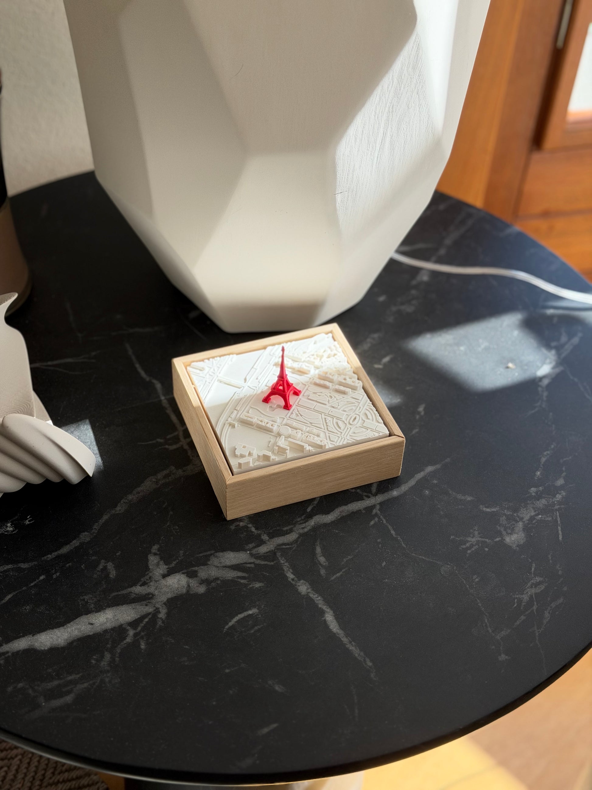 Paris San Valentin MINI mapa 3D en relieve