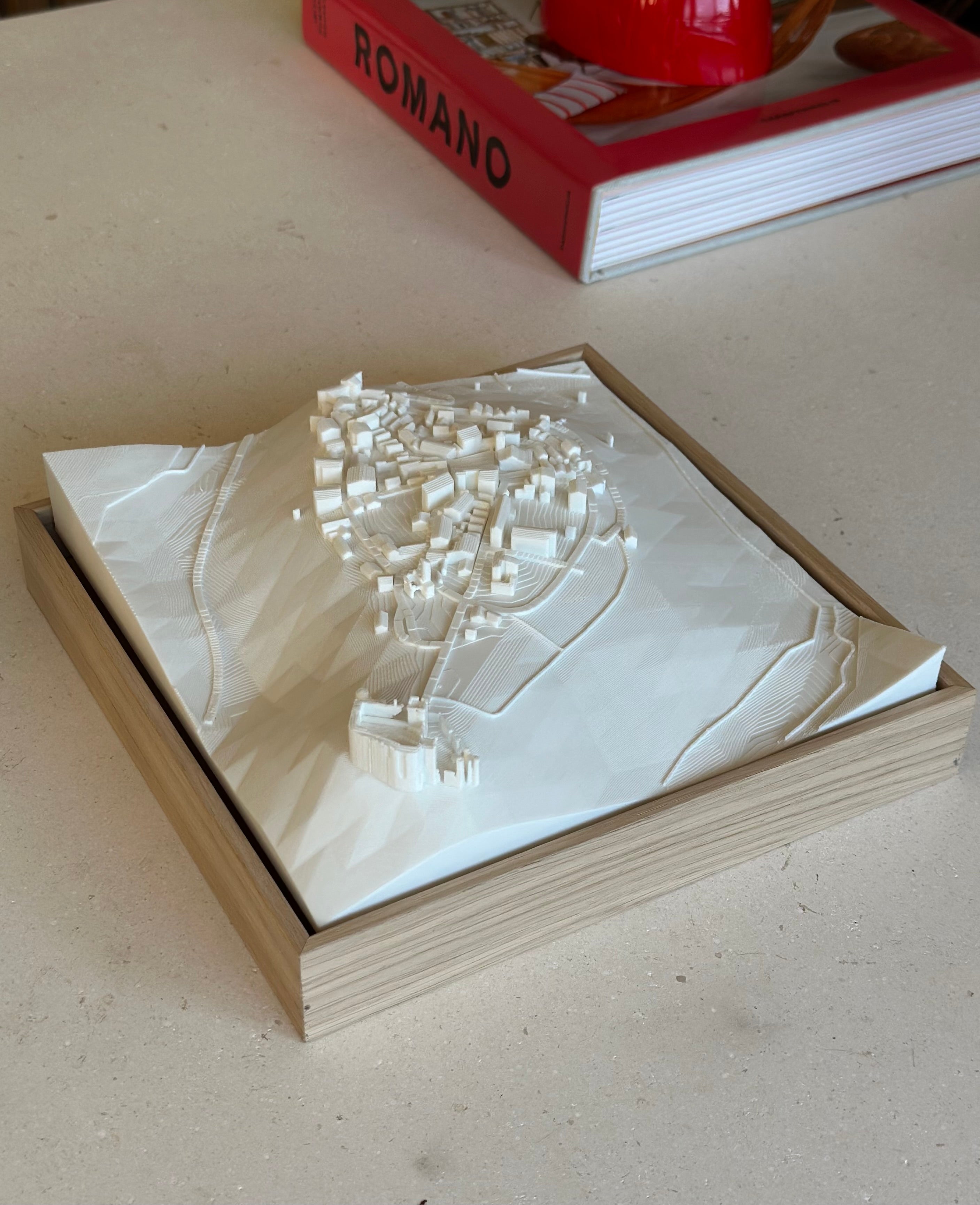 Pedraza Compact mapa 3D en relieve