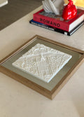 3D city map wall art of Paris with Eiffel Tower, framed, decorative tabletop accent