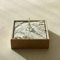 3D Paris city map art with Eiffel Tower in wooden frame, decorative home decor gift