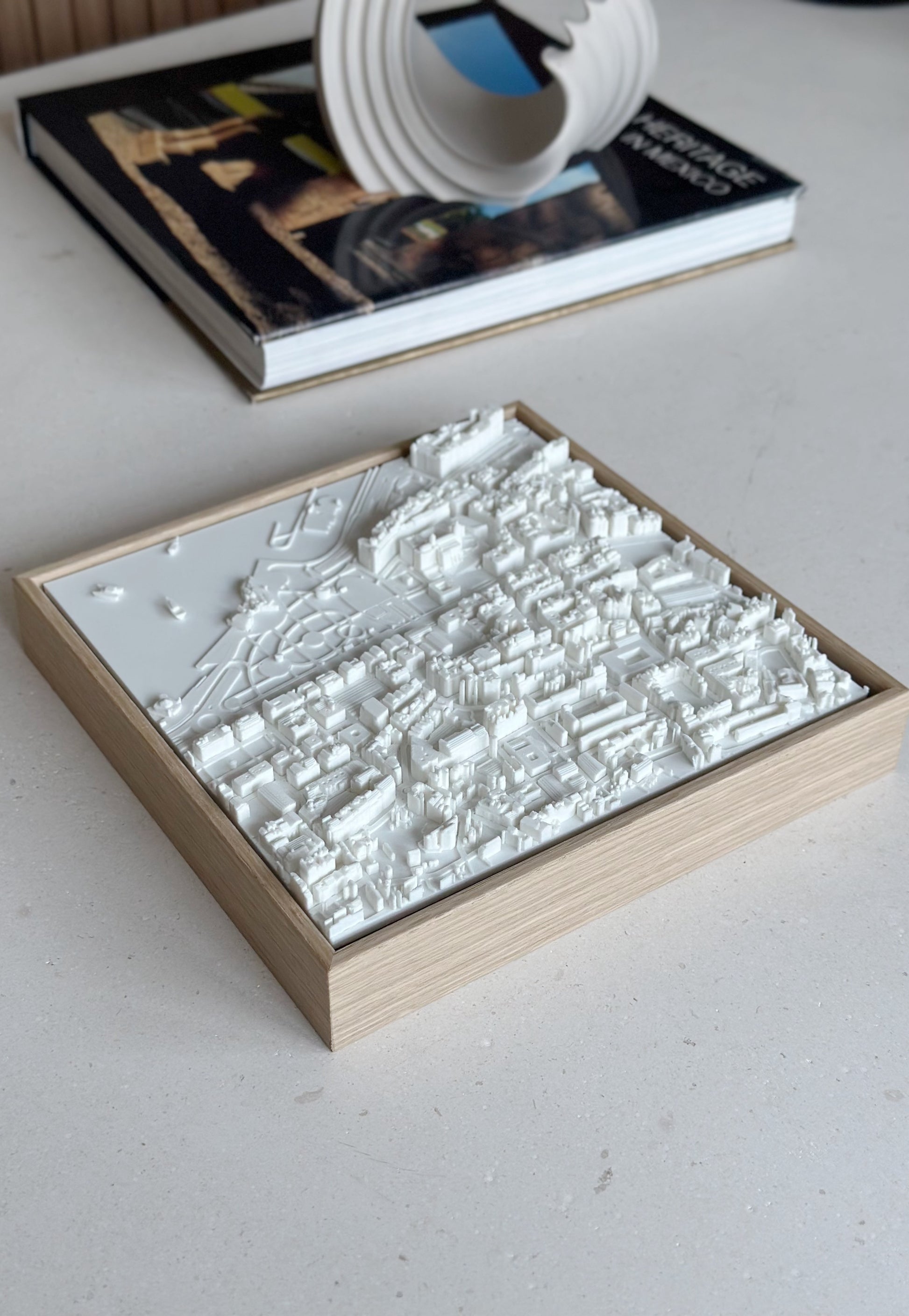 Santander Compact mapa 3D en relieve