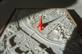 3D Paris city map with red Eiffel Tower decor, perfect gift for travel lovers
